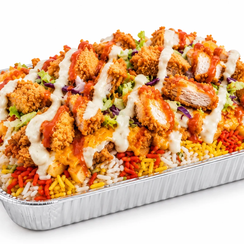 Kapsalon Rijst Crispy chicken